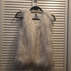 Faux fur vest